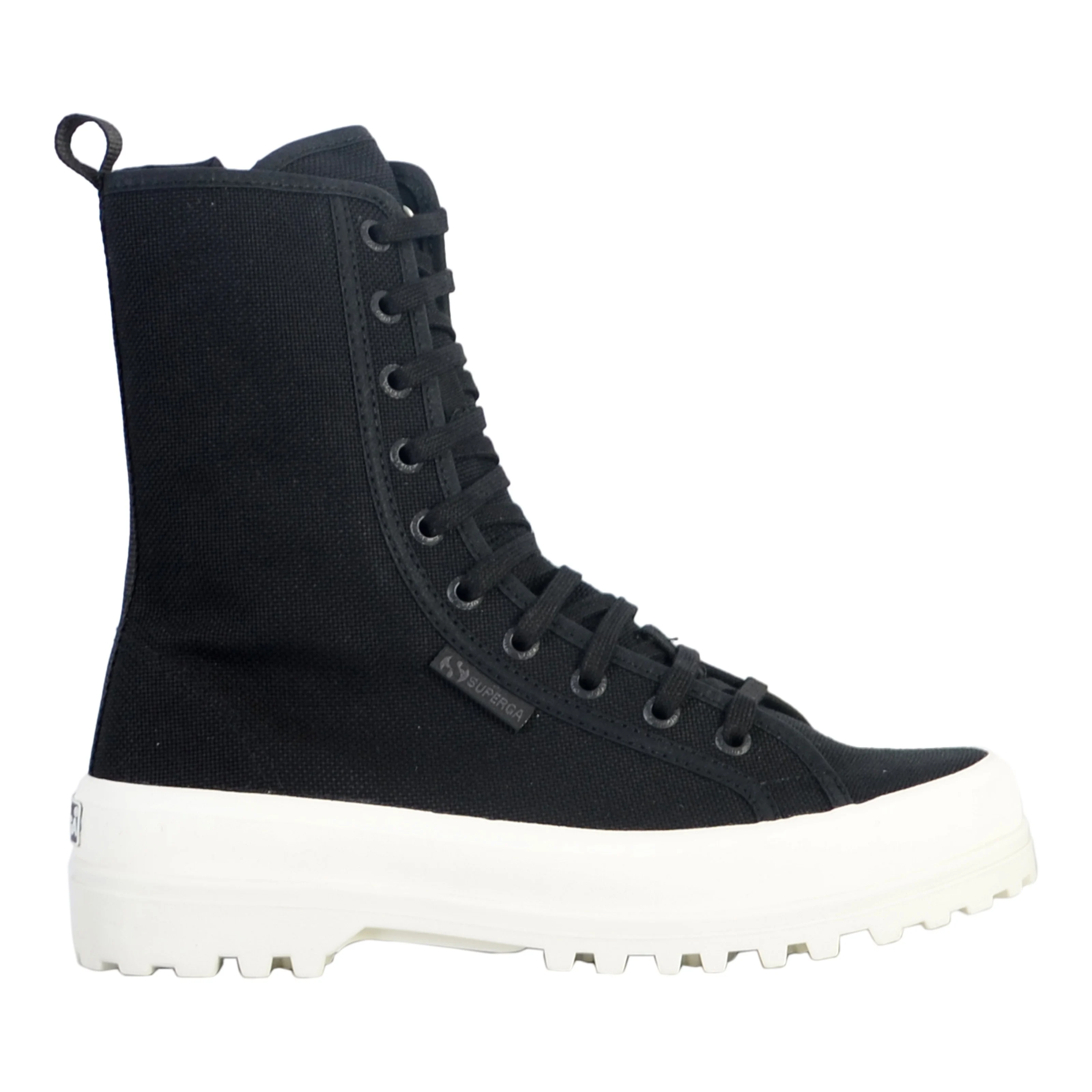 Basket à lacets montante superga alpina high | Noir