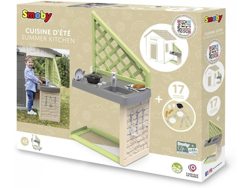 Smoby Zubehör Spielhaus Life Sommerküche Sommerküche für kleine Kochprofis