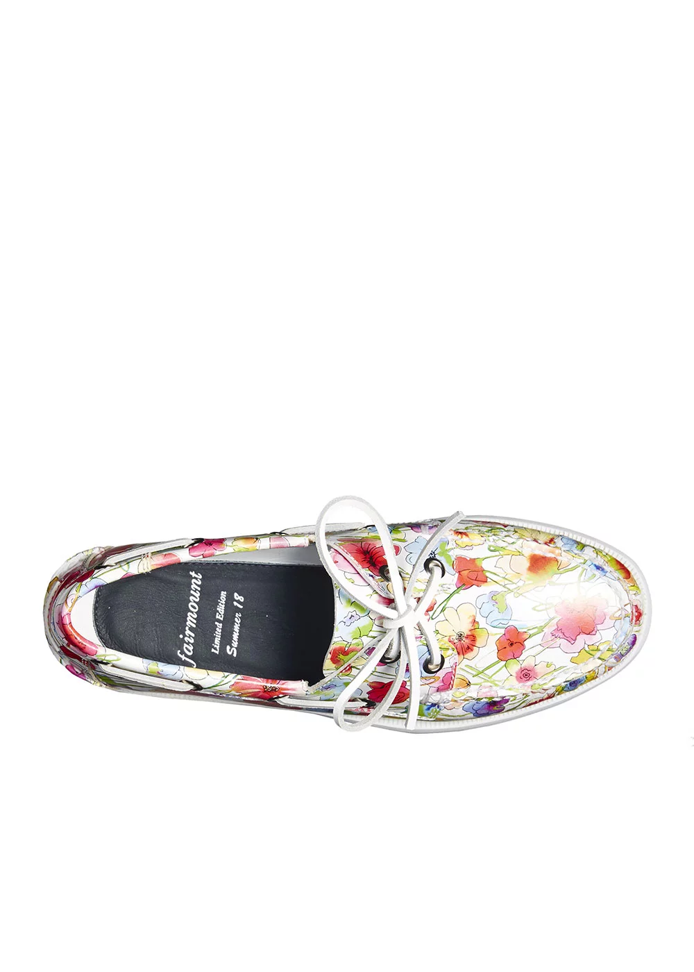 BOAT SHOE CUIR FLEURI