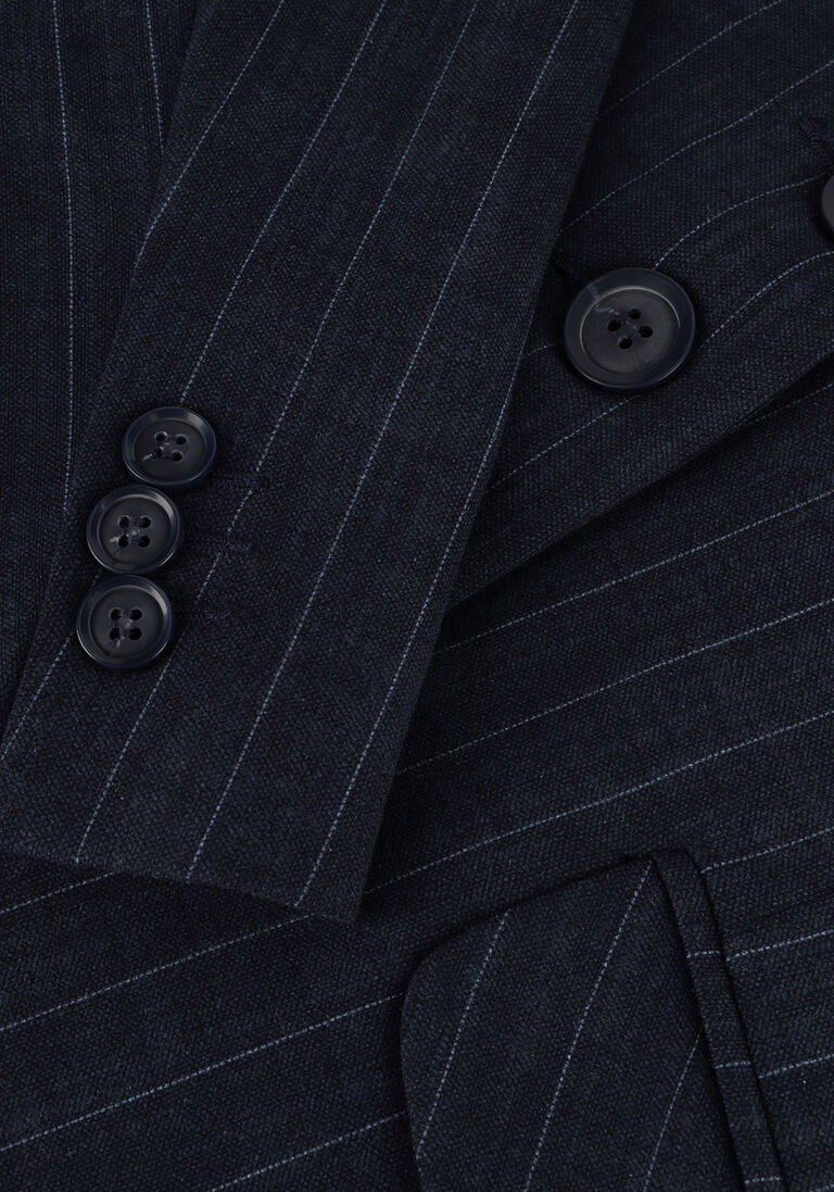 blauwe summum blazer blazer punto vintage stripe