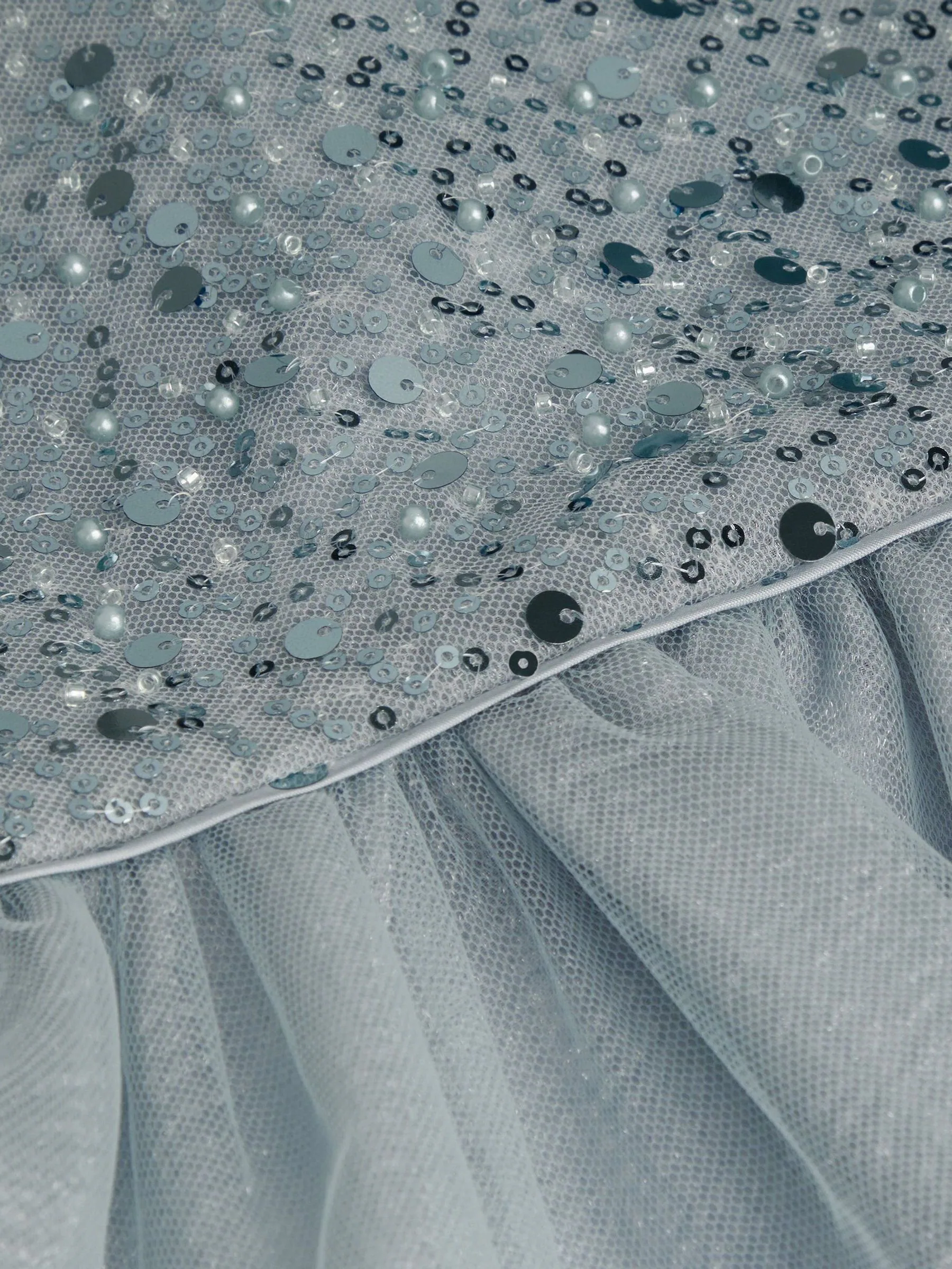 Monsoon Eden Mouw Pailletten Tule Jurk