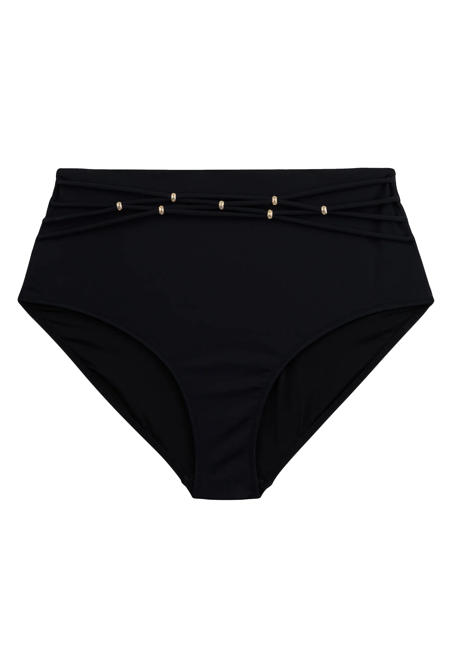 SECRET LAGUNA - Bas de maillot de bain culotte taille haute | Noir