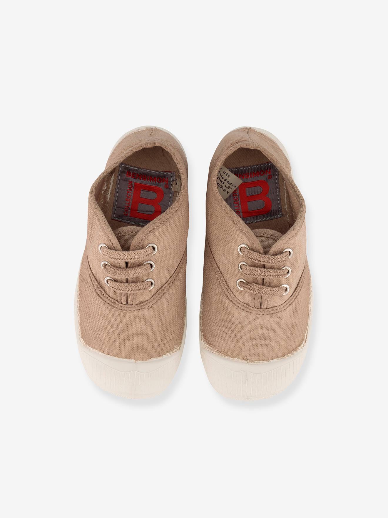 Tênis de algodão cáqui com cadarço BENSIMON®