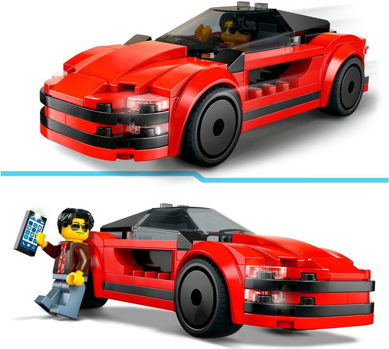 LEGO - City - Sportwagen - Rood - Kunststof
