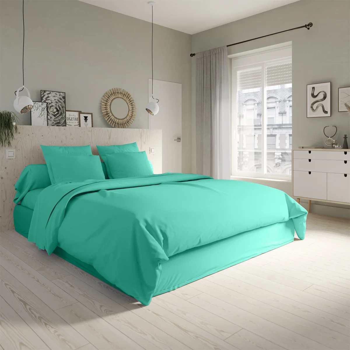 Housse de couette Studio Coton Vert