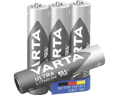 Varta AAA Micro Professional Lithium-batterij, 4-pack