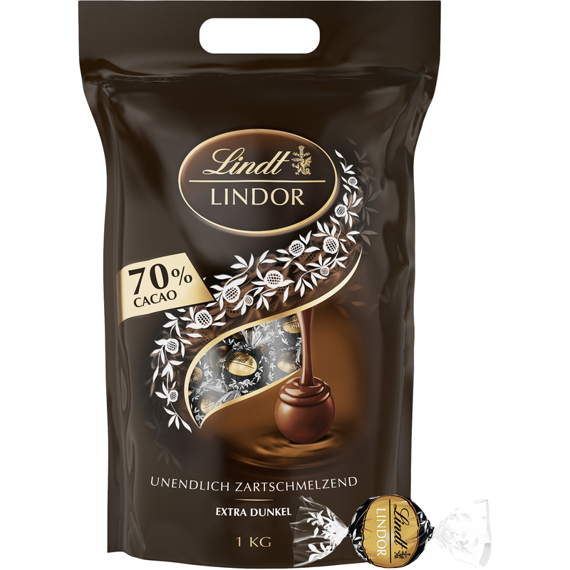 Lindt Lindor Kugeln Dunkel 70% Cacao, 1000 g