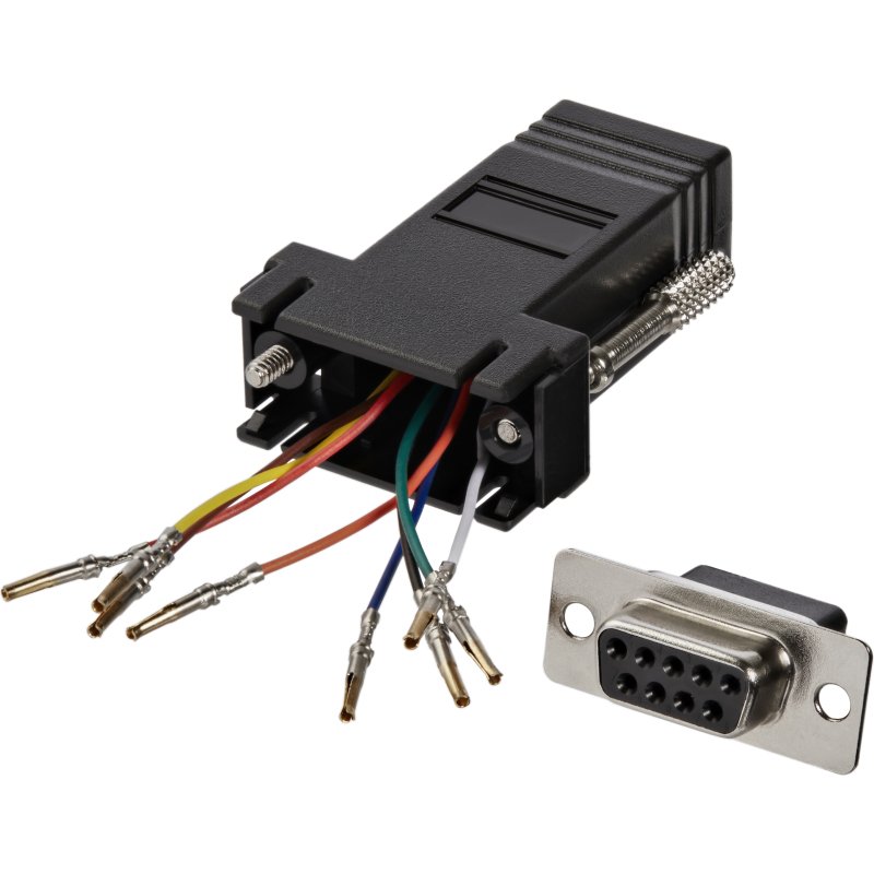 StarTech.com Adaptateur modulaire DB9 vers RJ45 - F/F - Noir
