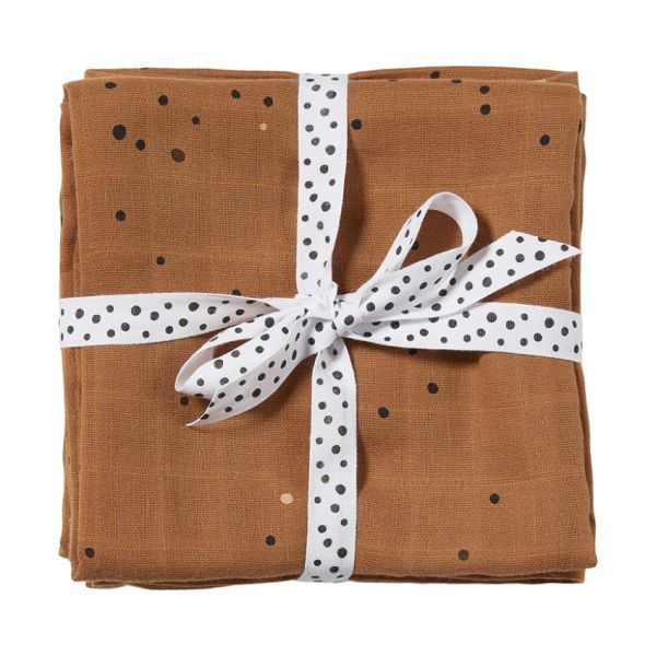 Done By Deer Dreamy Dots Hydrofiel Luier Mustard 2 Stuks