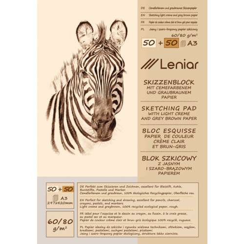 Leniar® ZEBRA Skizzenblock