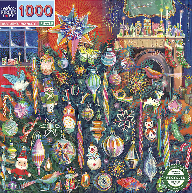eeBoo eeBoo - Puslespil 1000 brk - Holiday Ornaments