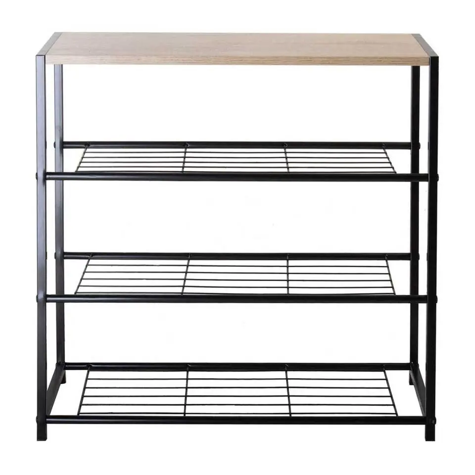 CALICOSY - Schoenenrek LEXIE - Licht hout - 63x63x30 cm