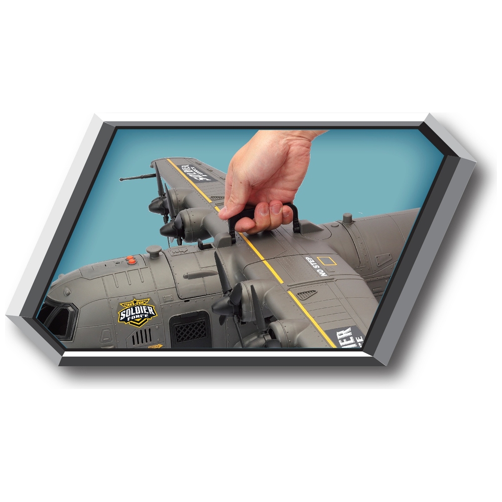 Soldier Force Licht- und Sound-Hercules-Frachtflugzeug-Set