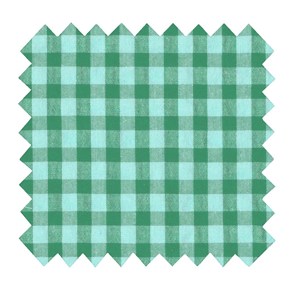 Tissu Coton Au Mètre Ex2534 Vichy Seersucker Vert Vif