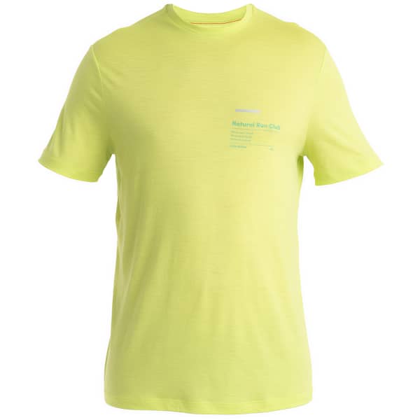 T-shirt randonnée ICEBREAKER M MERINO 150 TECH LITE III SS TEE NATURAL RUN CLUB 2.0 HYPER