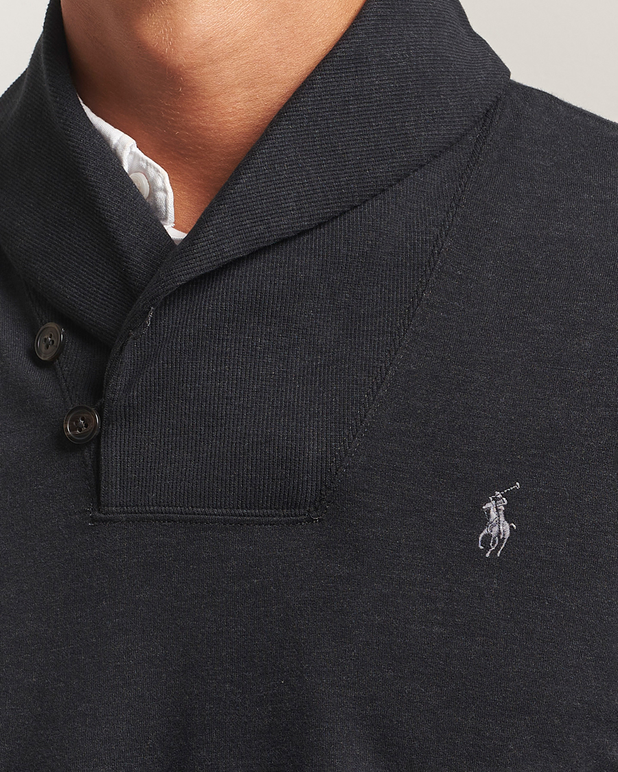 Polo Ralph Lauren Shawl Collar Pullover Polo Black