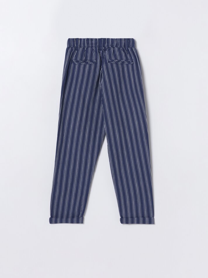 Calça jogger rústica - Azul-marinho