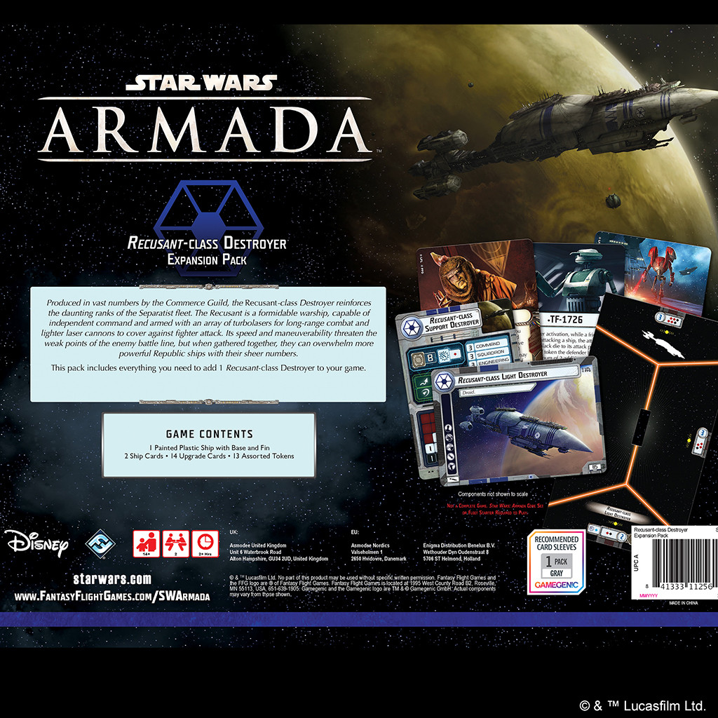 Star Wars Armada - Recusant-class Destroyer Expansion Pack