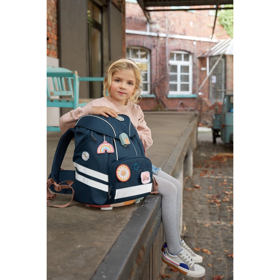 LÄSSIG Schulranzen-Set 7-tlg. Flexy Unique navy