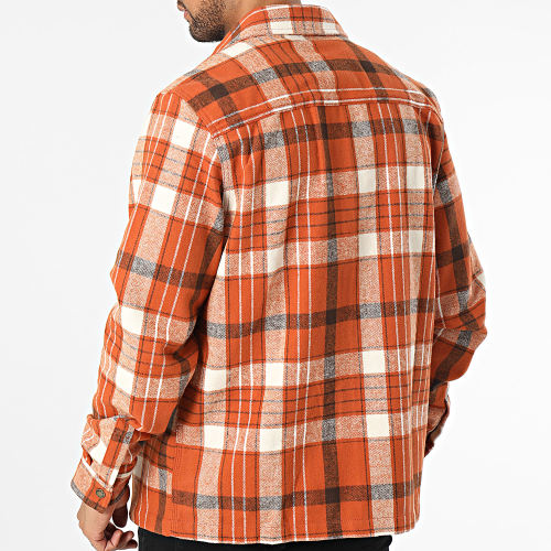 Surchemise A Carreaux Nimmons Orange