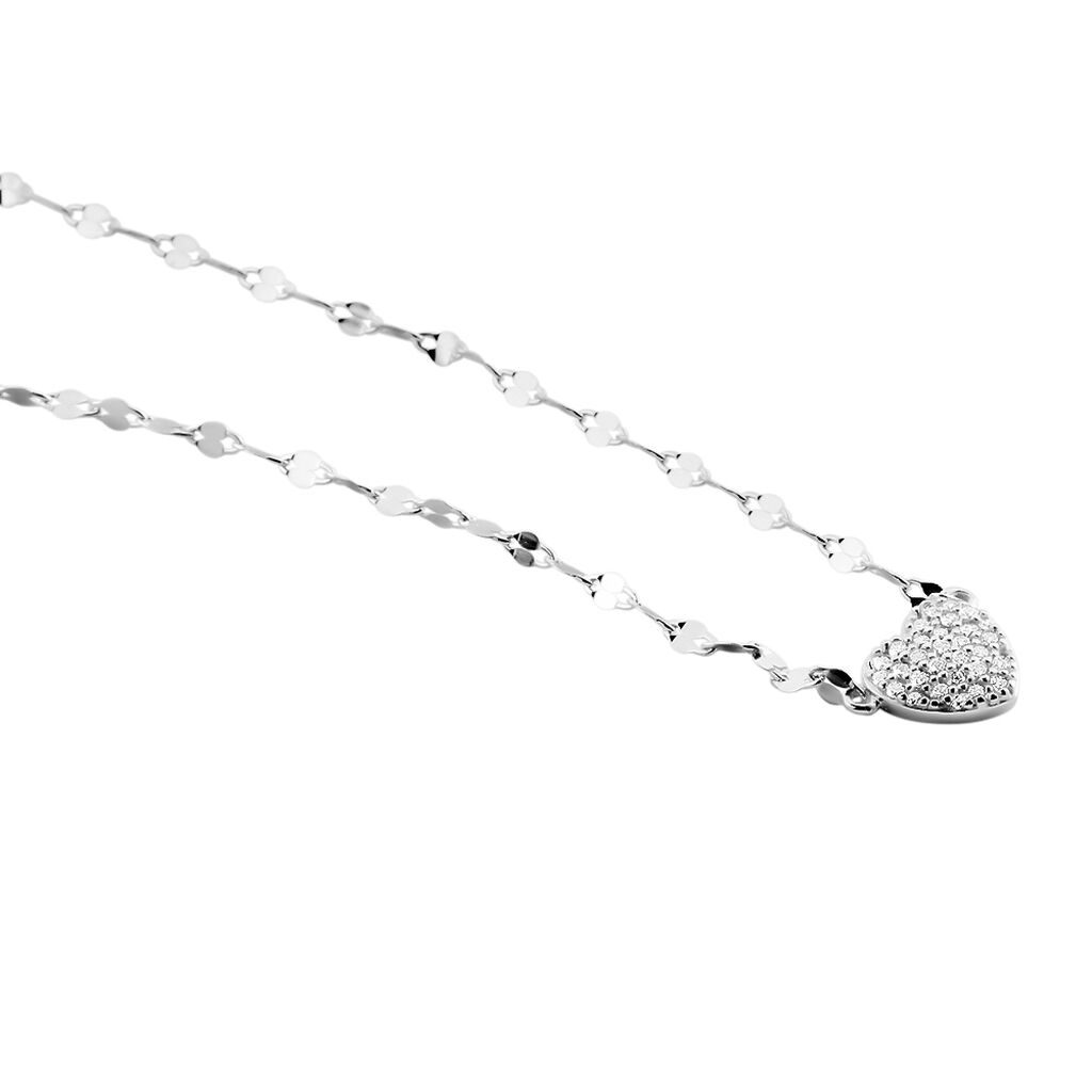 Collier Argent Blanc Varinia Oxydes De Zirconium