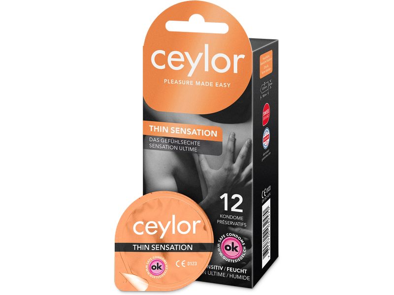 ceylor Kondome Thin Sensation 12 Stück Transparente Präservative