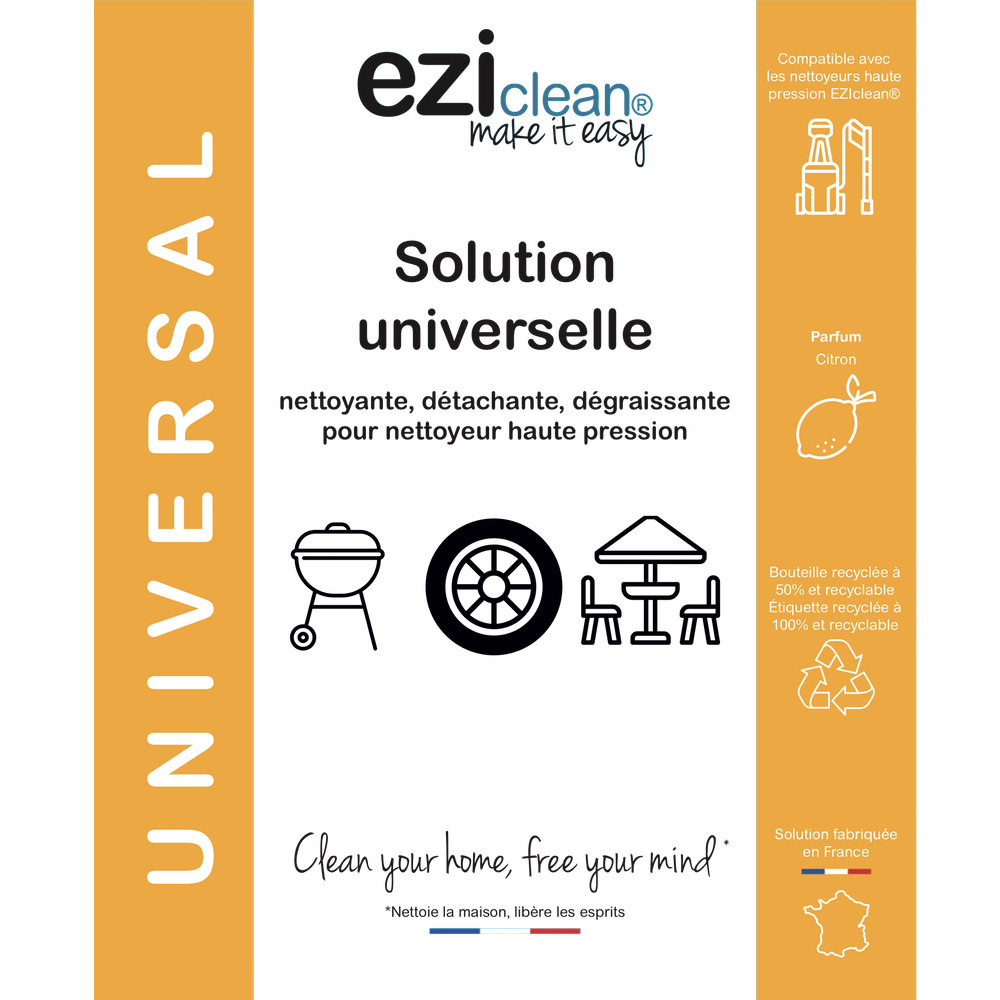 Lot de 3 solutions nettoyantes eziclean® pour nettoyeur haute pression