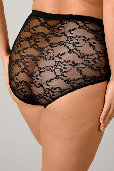 Maxislips, 4er-Pack, transparente Spitze