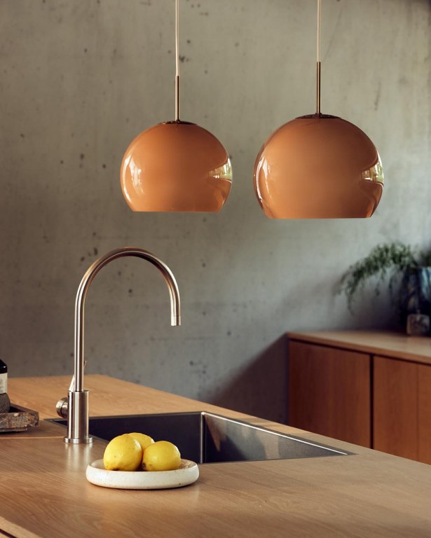 Frandsen Ball glass hanglamp Ø25 Cappuccino
