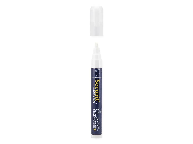 Securit Kreidemarker 2-6 mm, Weiss Wasserfester Kreidestift