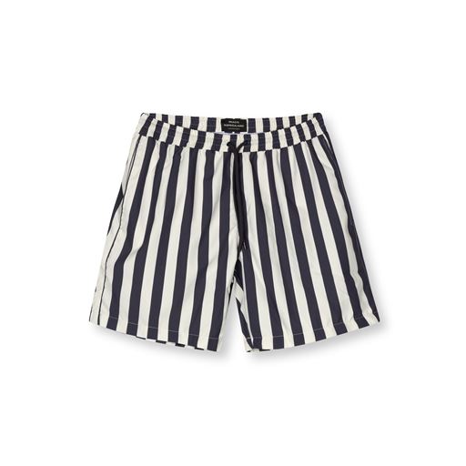 Mads Nørgaard Sea Print Sandro Shorts, Deep Well/Vanilla Ice, XXL