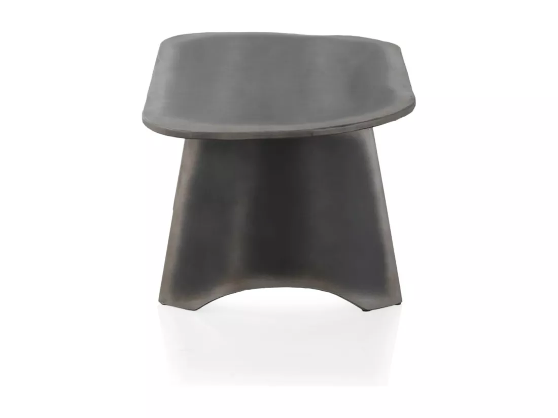 Table basse laquée en couleur métallique