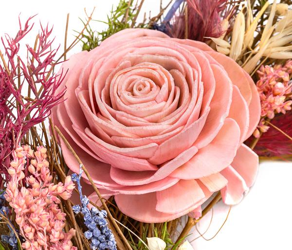 Dehner Kranz Beauty, pink, ca. Ø25 cm