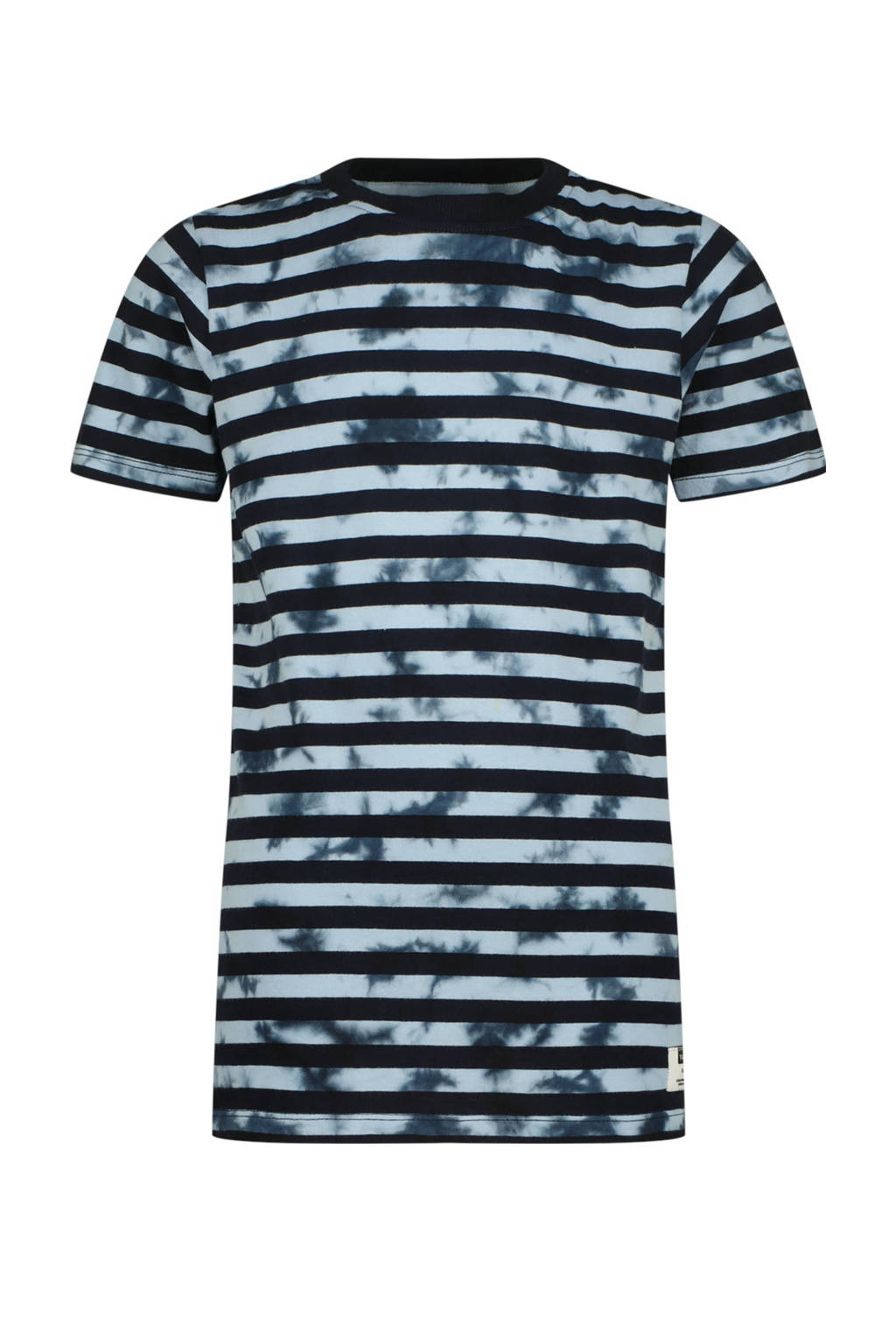Vingino gestreept T-shirt donkerblauw/lichtblauw