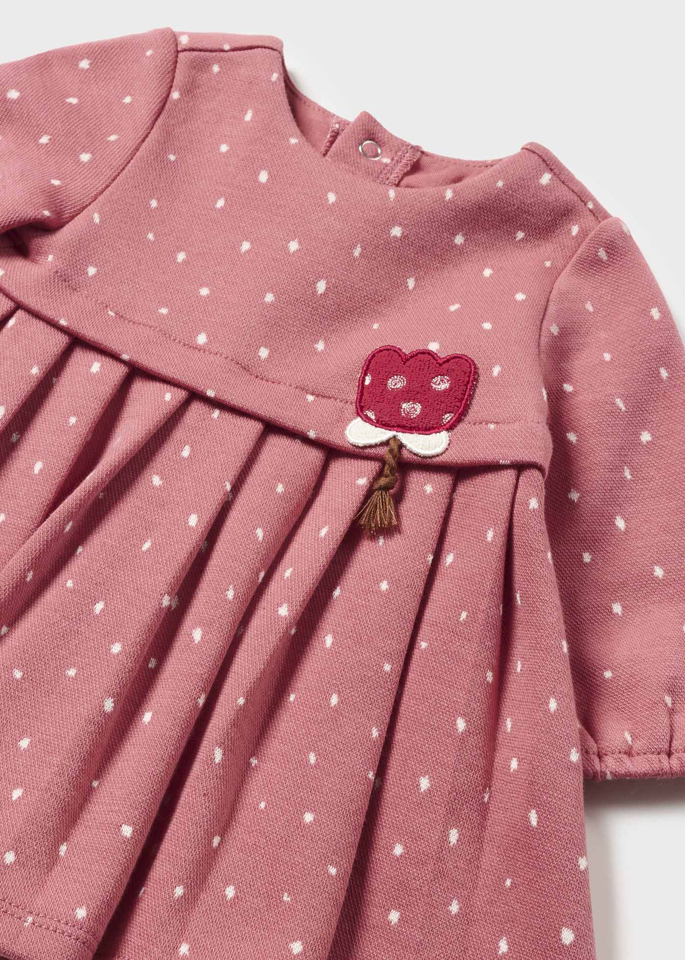 Vestido estampado Better Cotton para recém-nascido