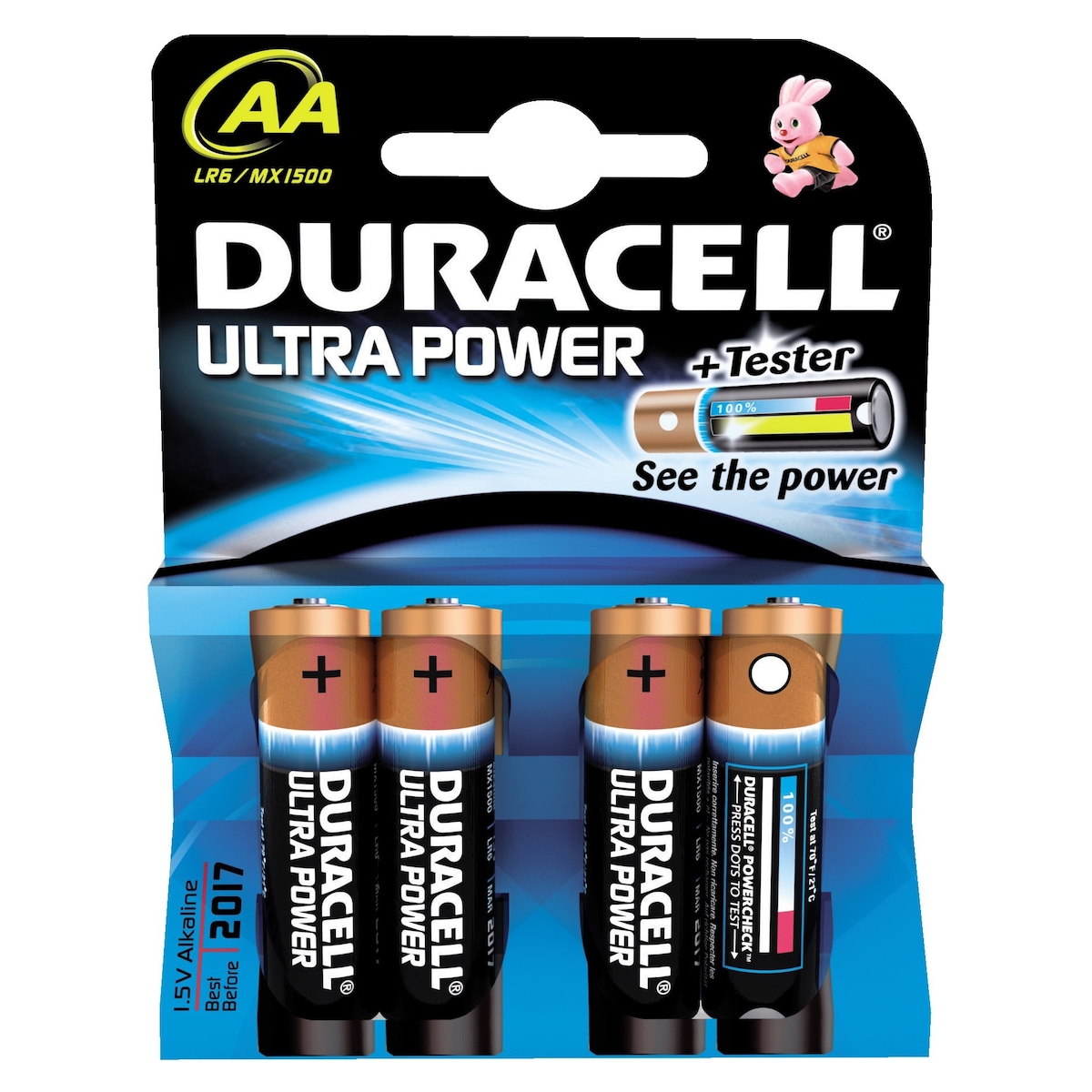 Duracell AA Alkaline Ultra Power batterier