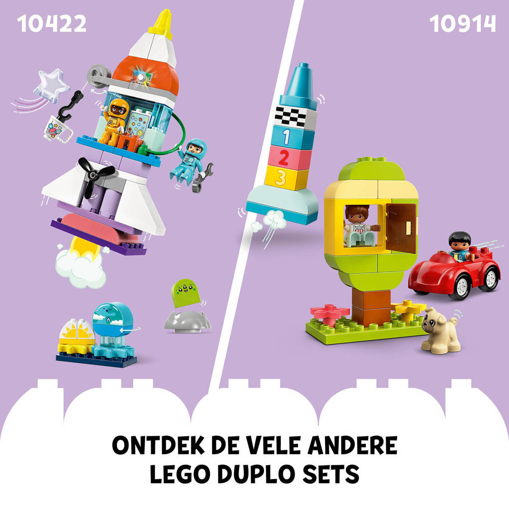 Super leuke Duplo set3-in-1 ruimteavontuur Educatief Speelgoed met Ruimteschip voor Peuters 10422