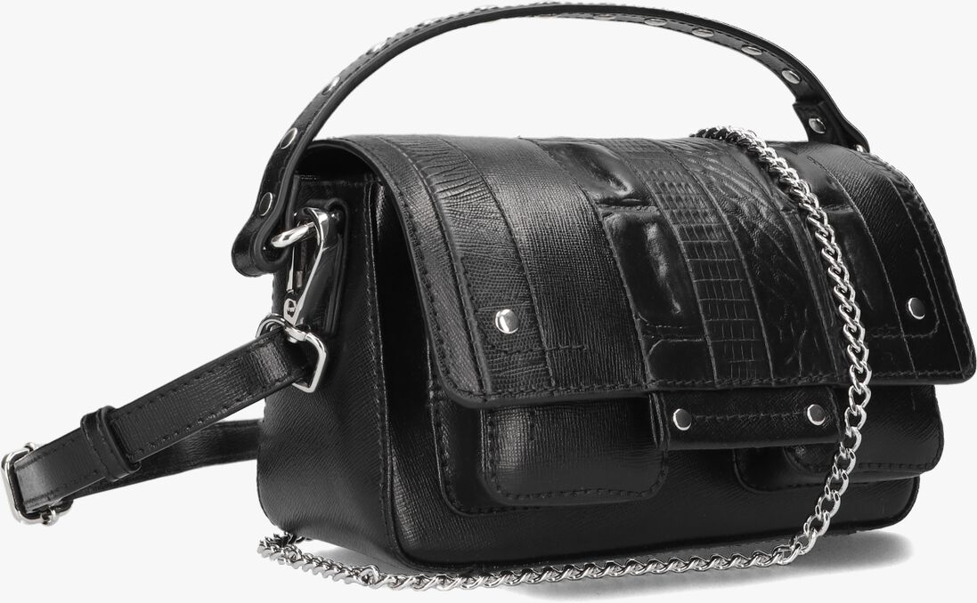 N\u00DANOO zwarte n&uacute;noo schoudertas small honey mix