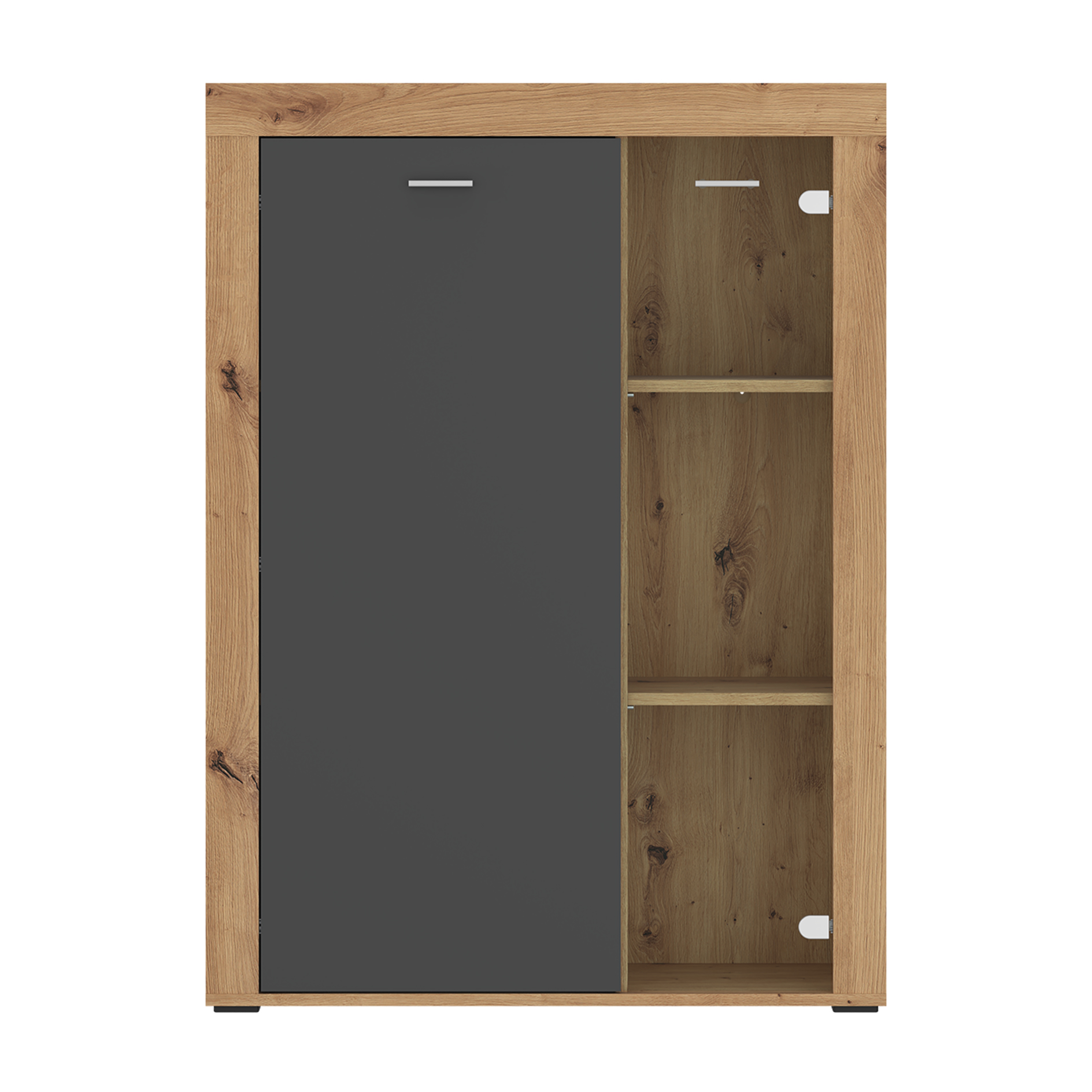 Kommode - Artisan Eiche-anthrazit - 90 cm breit