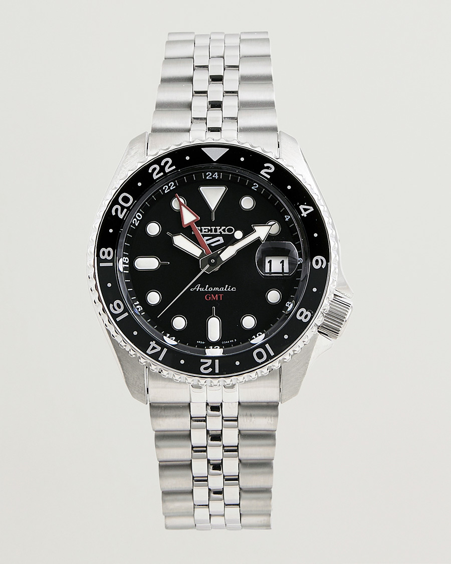 Seiko 5 Sports Automatic GMT Diver Steel 42mm Black Dial