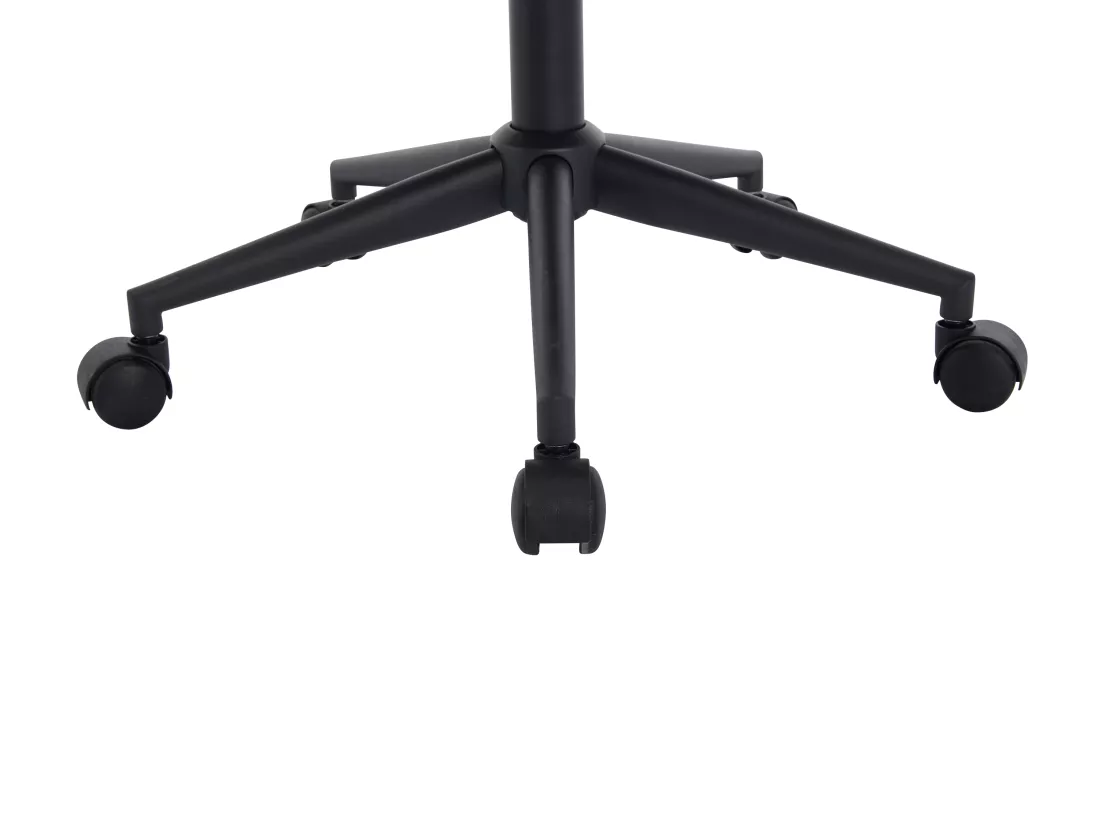 Chaise de bureau - Tissu bouclette - Blanc et noir - Hauteur réglable - PEGA de Pascal Morabito