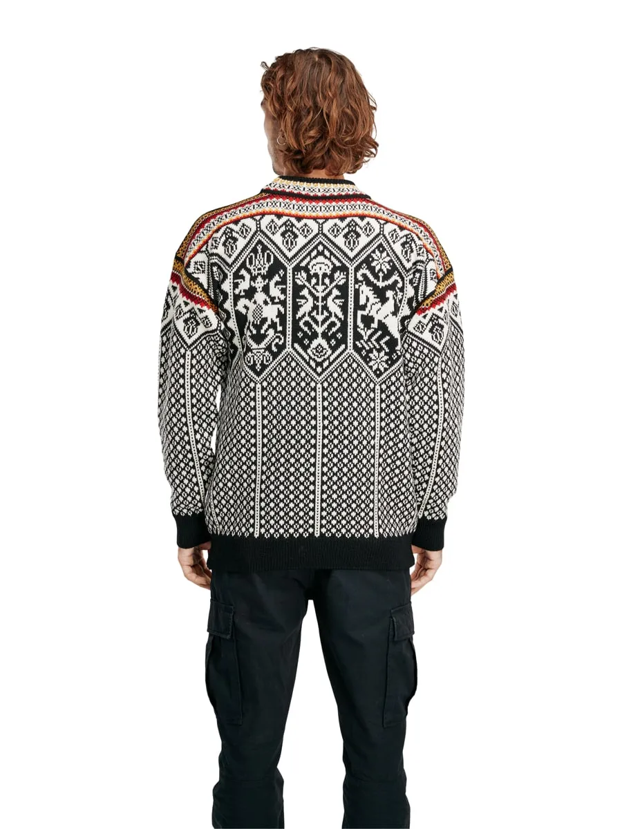 Dale of Norway 1994 Masculine Sweater Black Mustard Offwhite