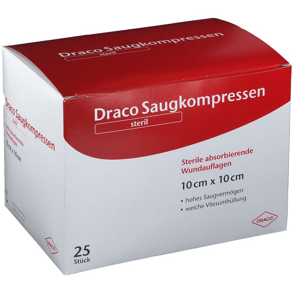 Draco Saugkompressen steril 10 x 10 cm