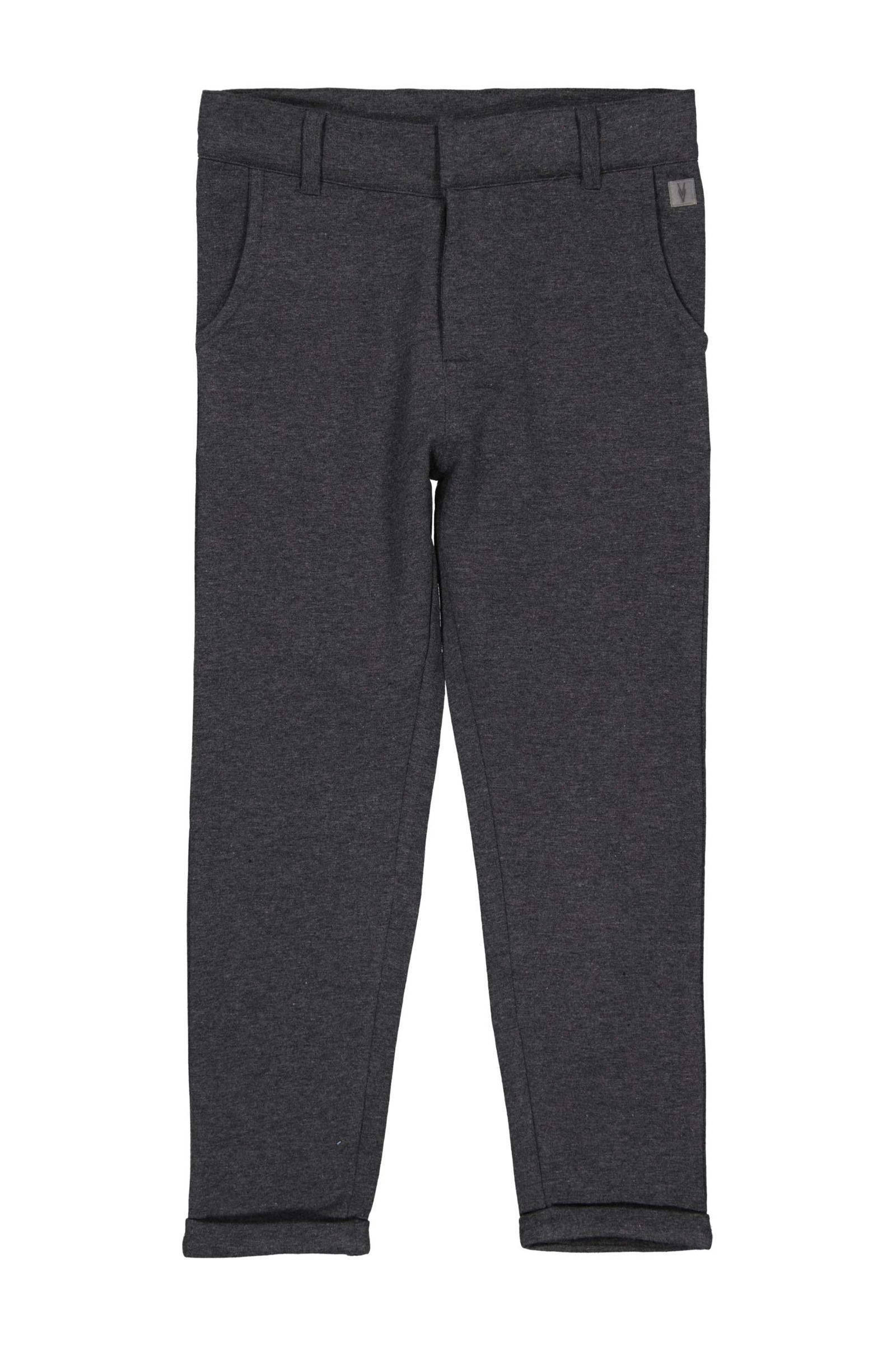 LEVV regular fit broek PIOTR grijs