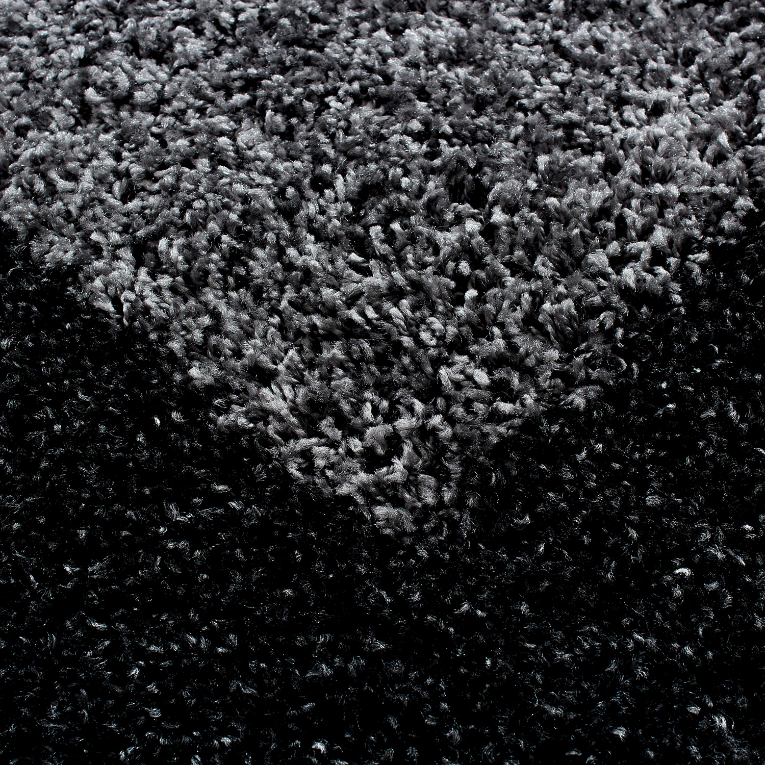 Designer Hochflor Teppich, Langflor Shaggy Teppich 2 farbig Bordüre Muster