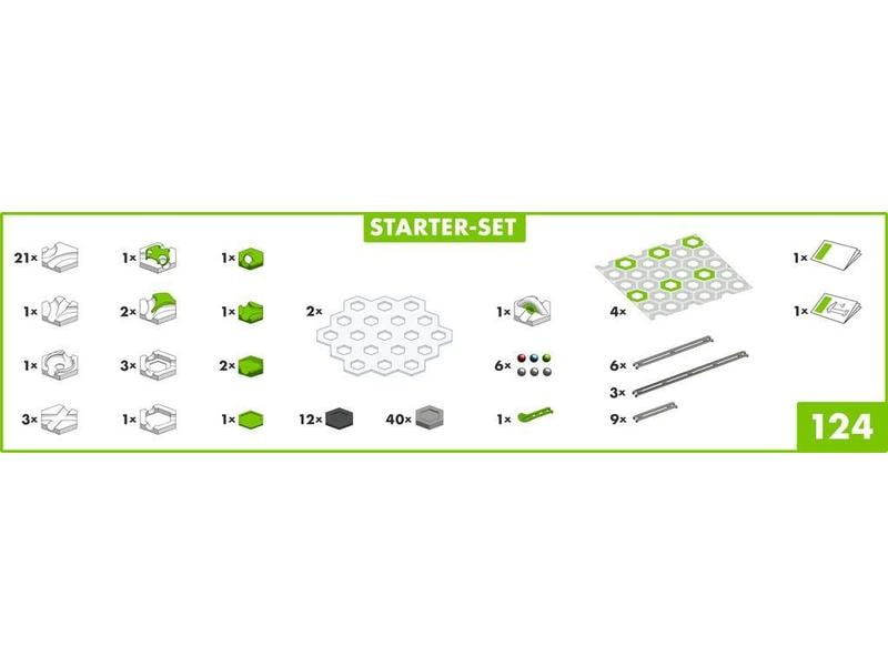 Ravensburger Kugelbahn GraviTrax Starter-Set Abwechslungsreiches Kugelbahn-Erlebnis