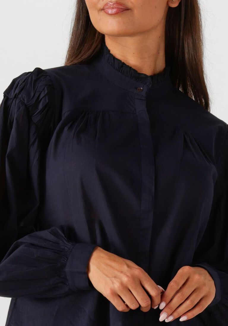 donkerblauwe antik batik blouses ange blouse