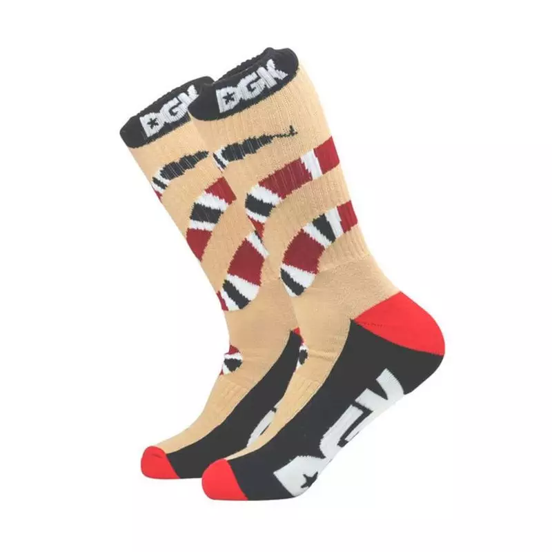 Chaussettes skate DGK SKATEBOARDS King Crew Beige