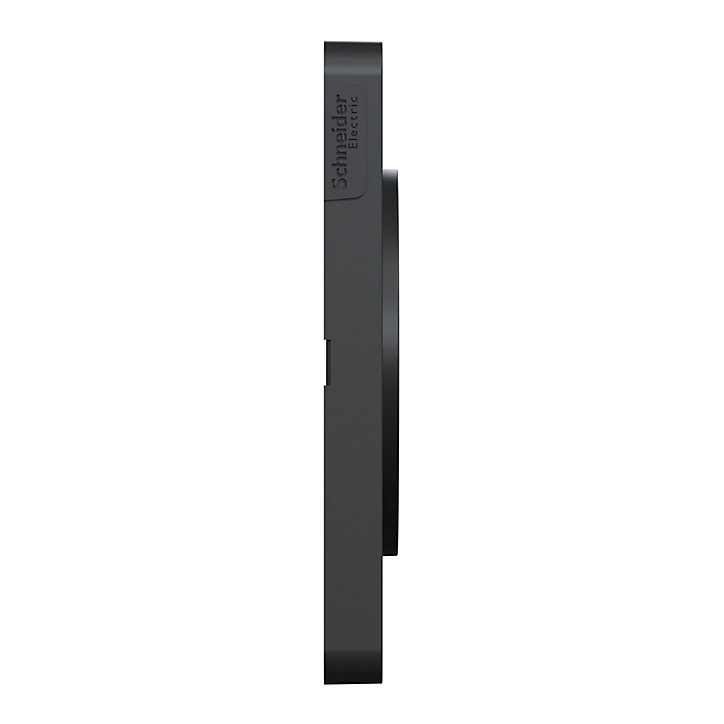 Plaque de finition double Schneider Electric Odace Touch ardoise liseré anthracite