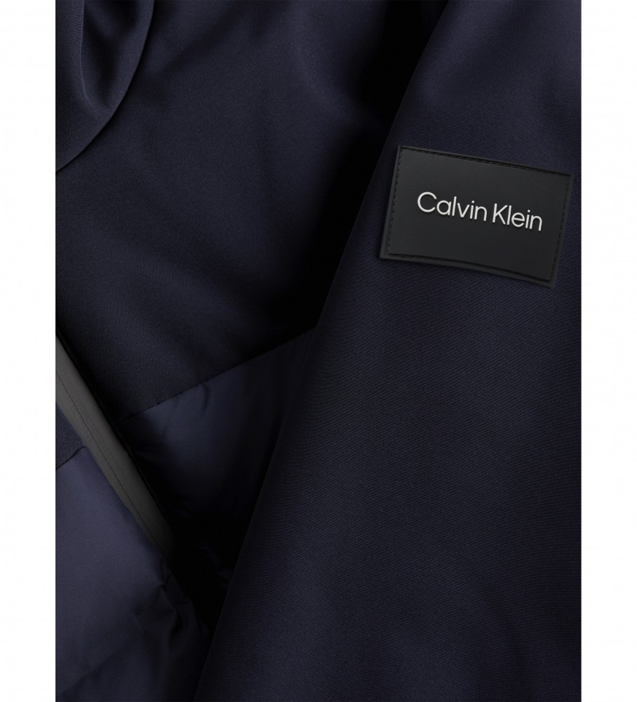 Jaqueta acolchoada Calvin Klein azul-marinho tamanho médio